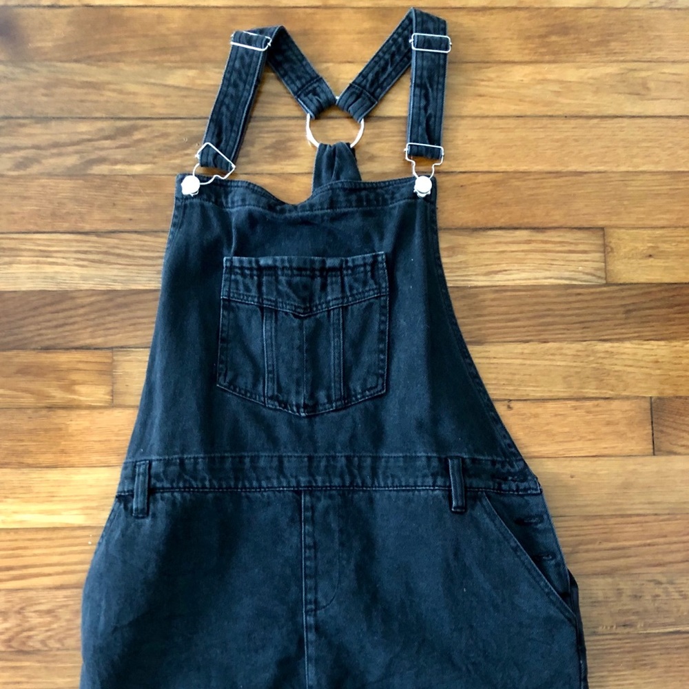 Mango MNG Denim Jumper Dress Size S